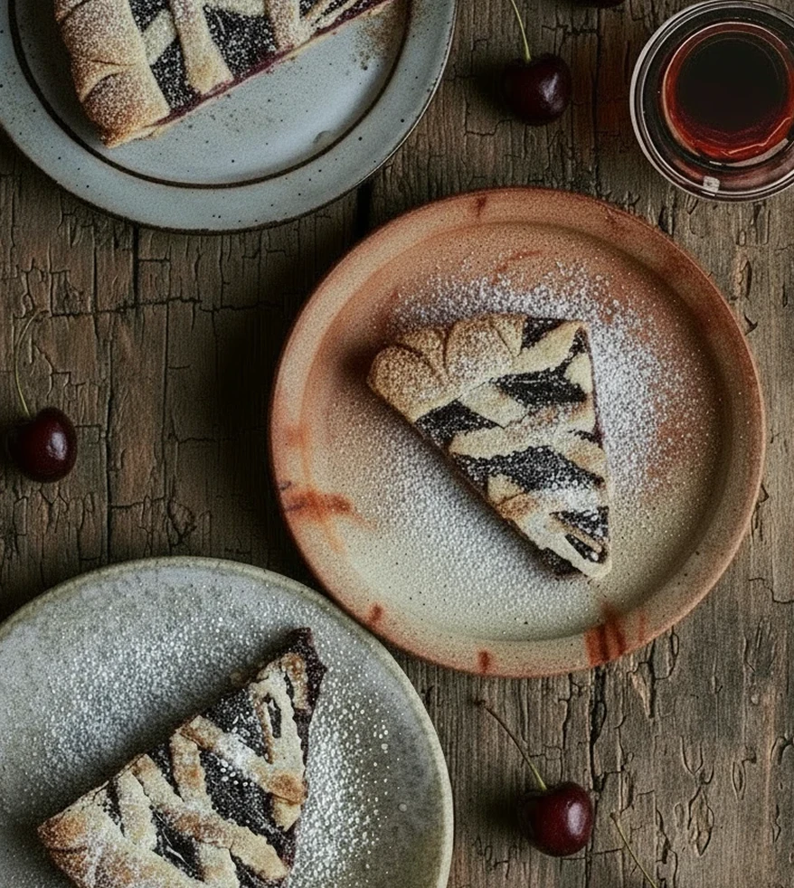Crostata su una tavola apparecchiata