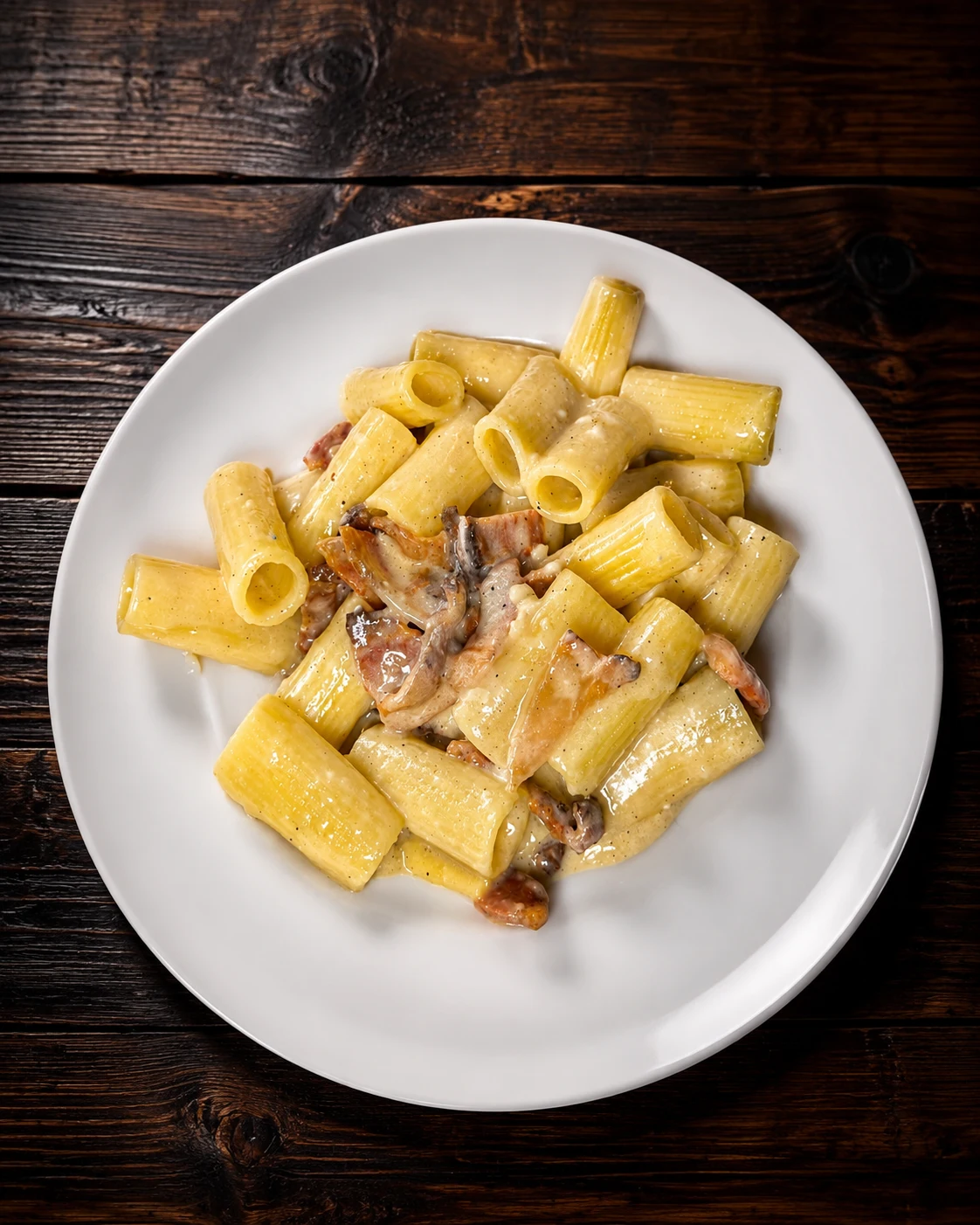 Pasta alla gricia con pecorino e pepe