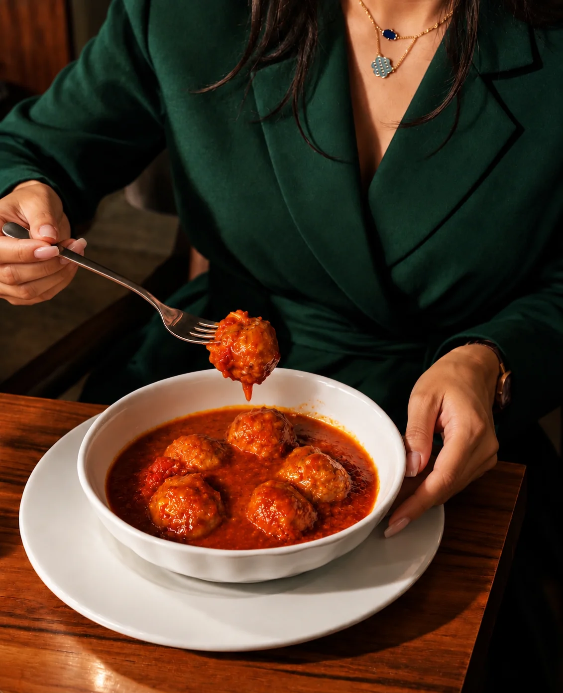 Polpette al sugo servite in una ciotola
