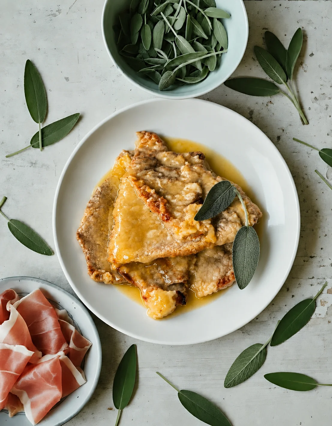 Pasta al sugo su un piatto bianco