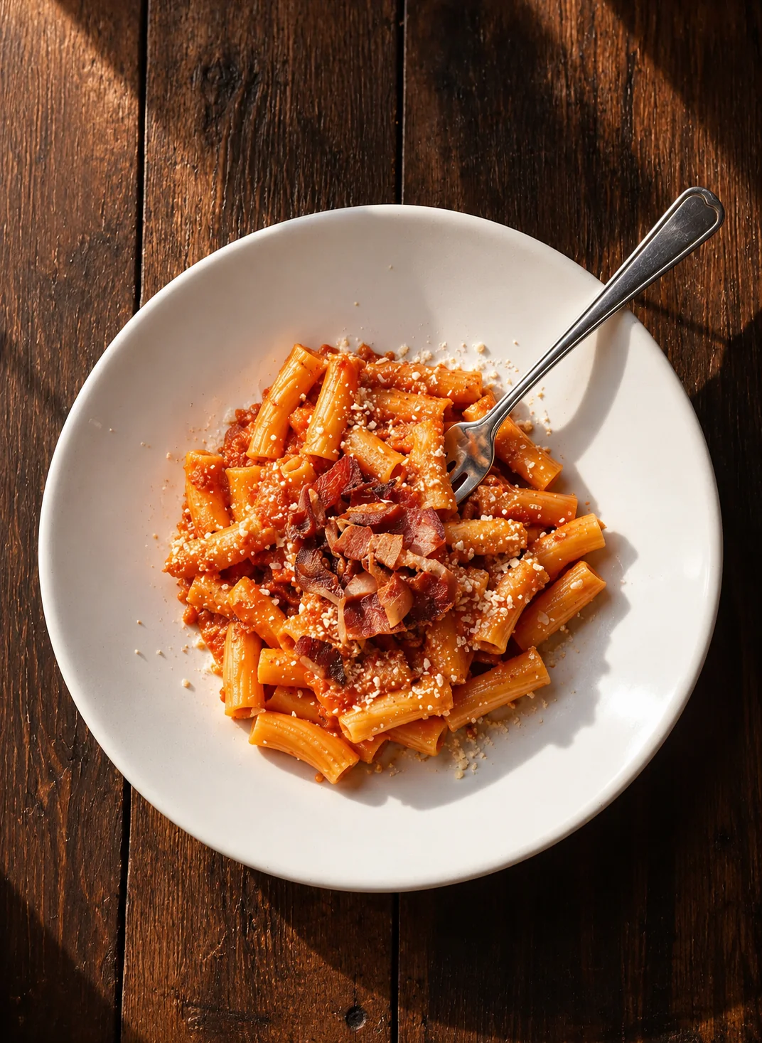 Pasta ripiena con salsa e radicchio